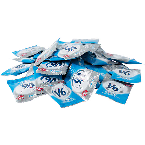 V6 White Peppermint, tyggegummi 2 x 250 stk.