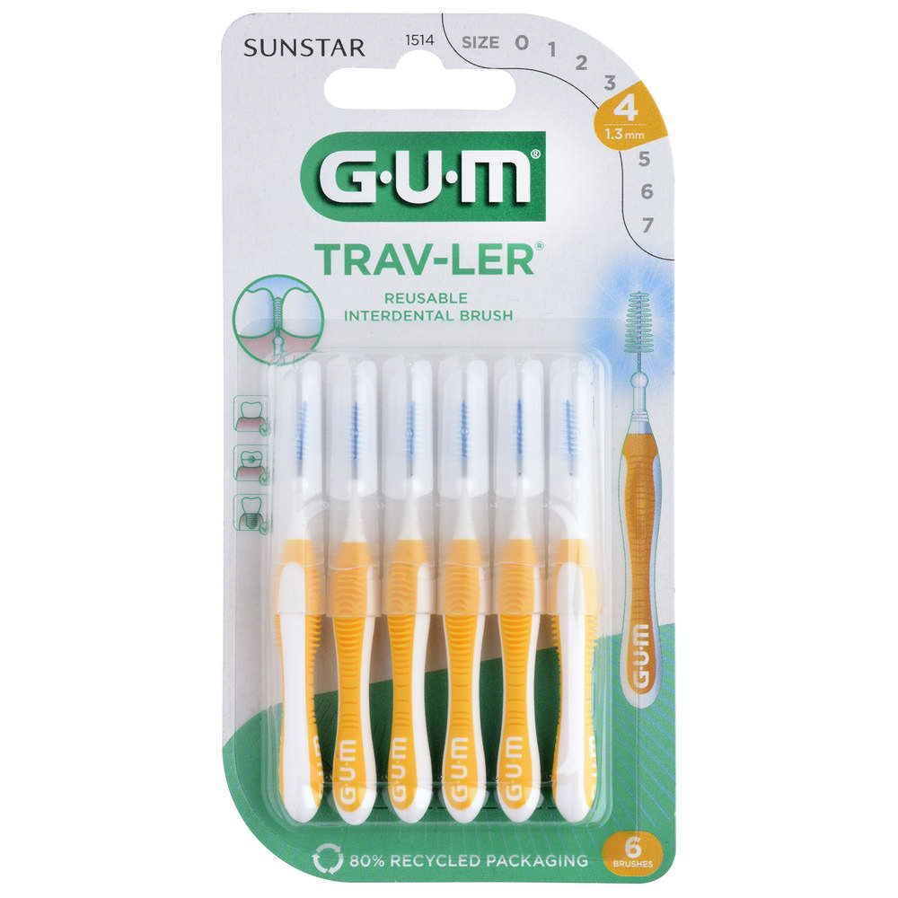 Gum Trav-ler nr.1514 gul, 6 stk.