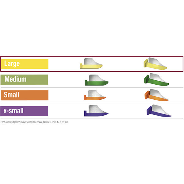 FenderWedge kiler, Large, Gul, 36 stk.