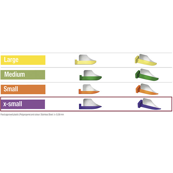 FenderWedge kiler, X-Small, Lilla, 36 stk.