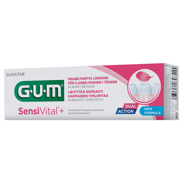 GUM SensiVital tandpasta, 6 x 75 ml
