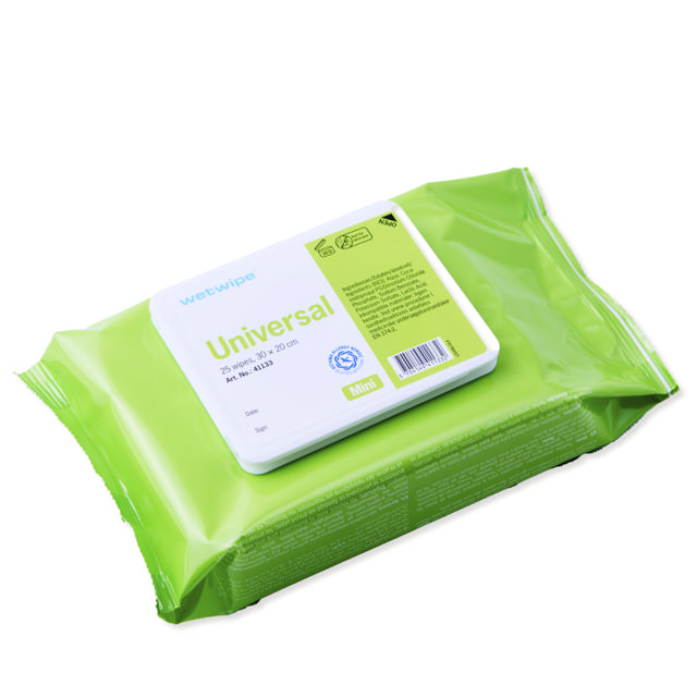 WetWipe Universal Mini 20x30 cm, 25 stk.