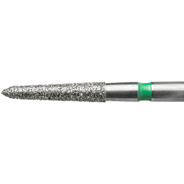 Edelingh diamant torpedo konisk FG 298/014 C, grøn, 5 stk.