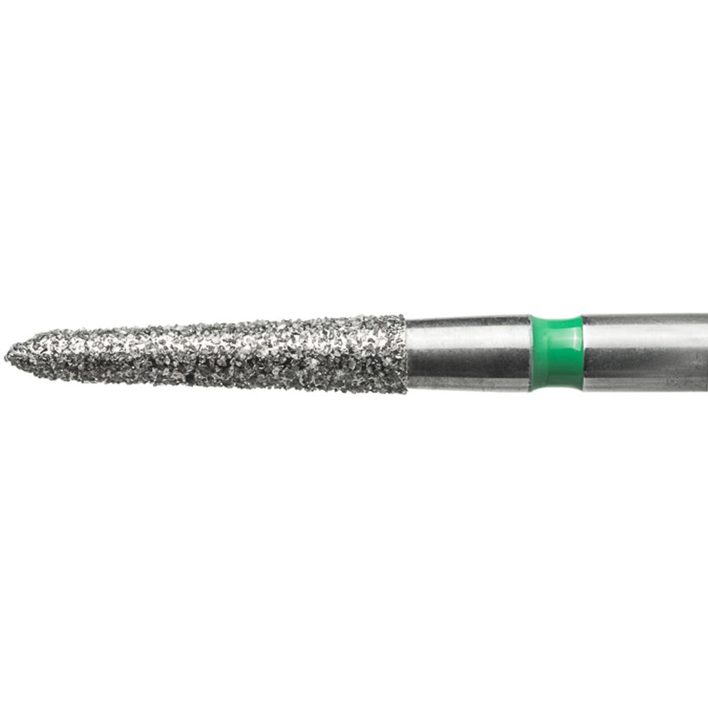 Edelingh diamant torpedo konisk FG 298/014 C, grøn, 5 stk.