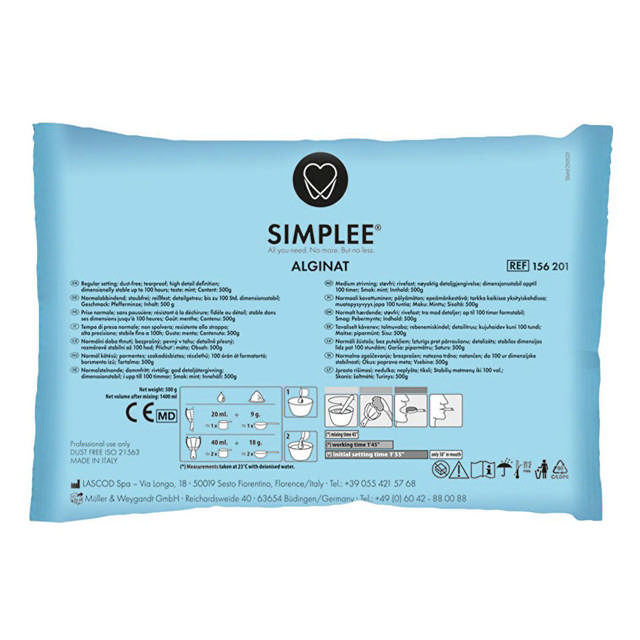 Simplee alginat, 20 x 500 g