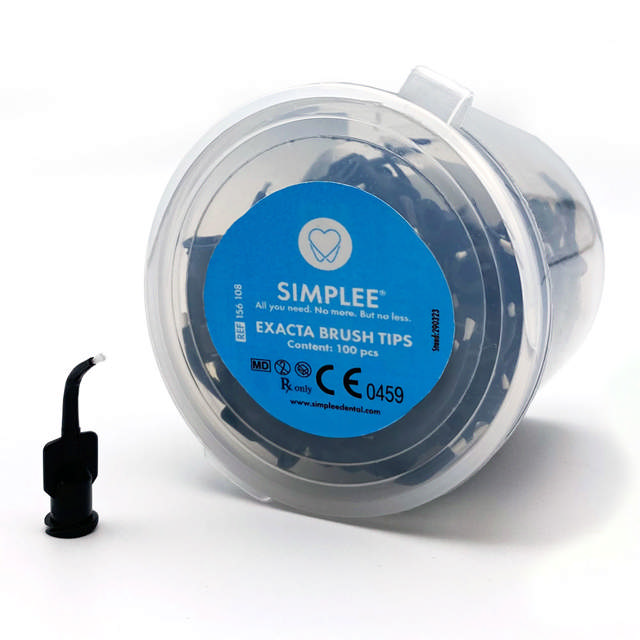 Simplee Exacta Brush Tips appl.spidser, 100 stk.