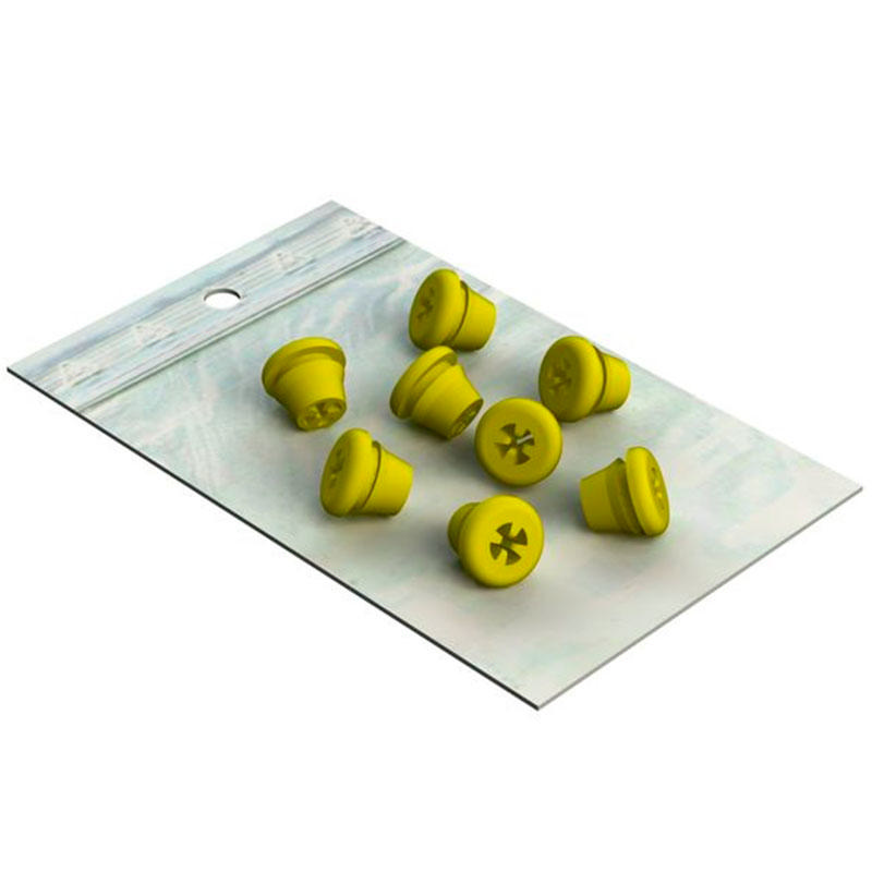 Nichrominox Silicone Plugs, gul, 8 stk.