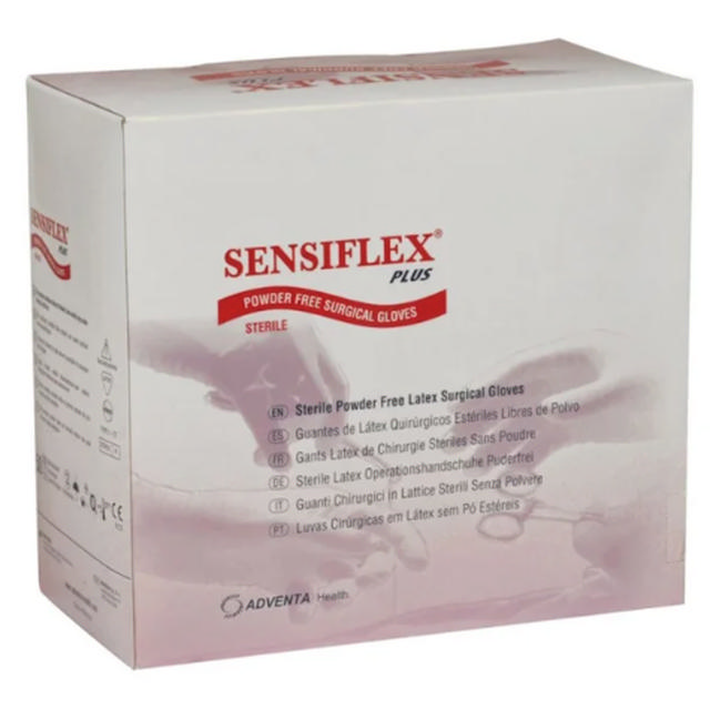 Sensiflex Plus latex OP handsker sterile PF str. 8,5. 50 par