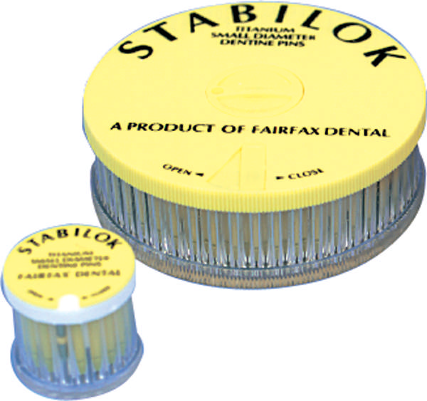 Stabilok parapulpale stifter 0,60 mm gul, 20 stk.