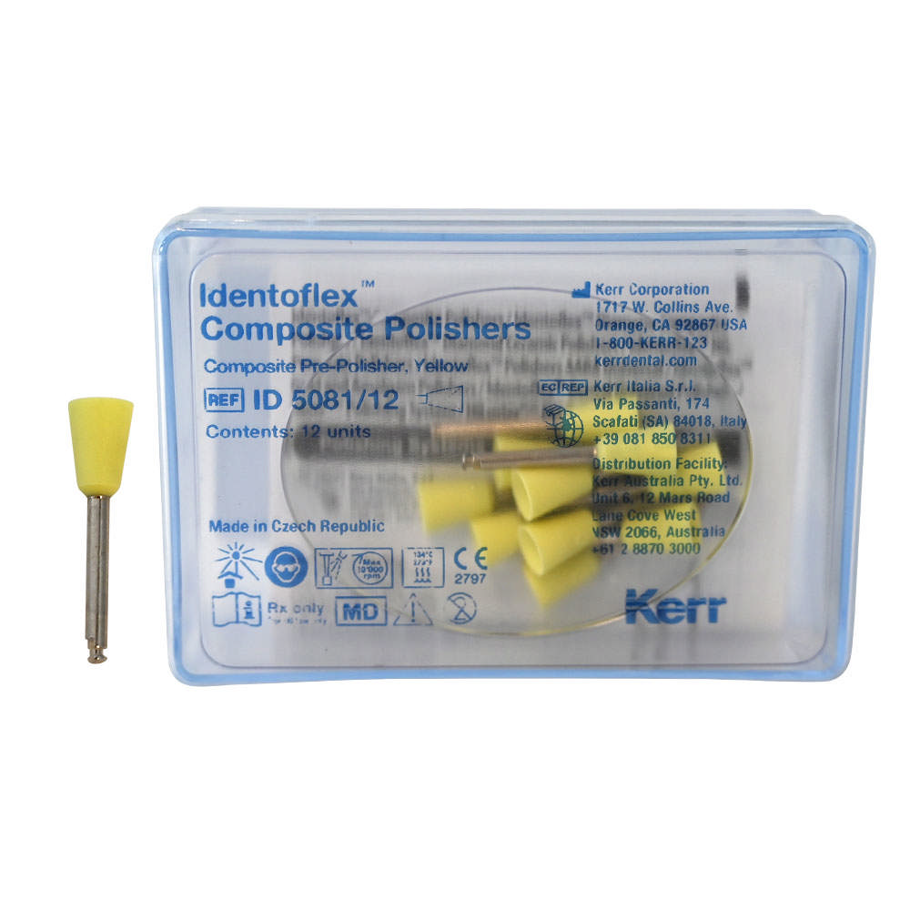 Identoflex polerere ID 5081 gul, standard, 12 stk.