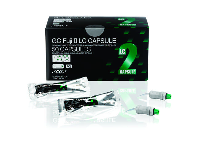 GC Fuji II LC kapsler farve A2, 50 stk.