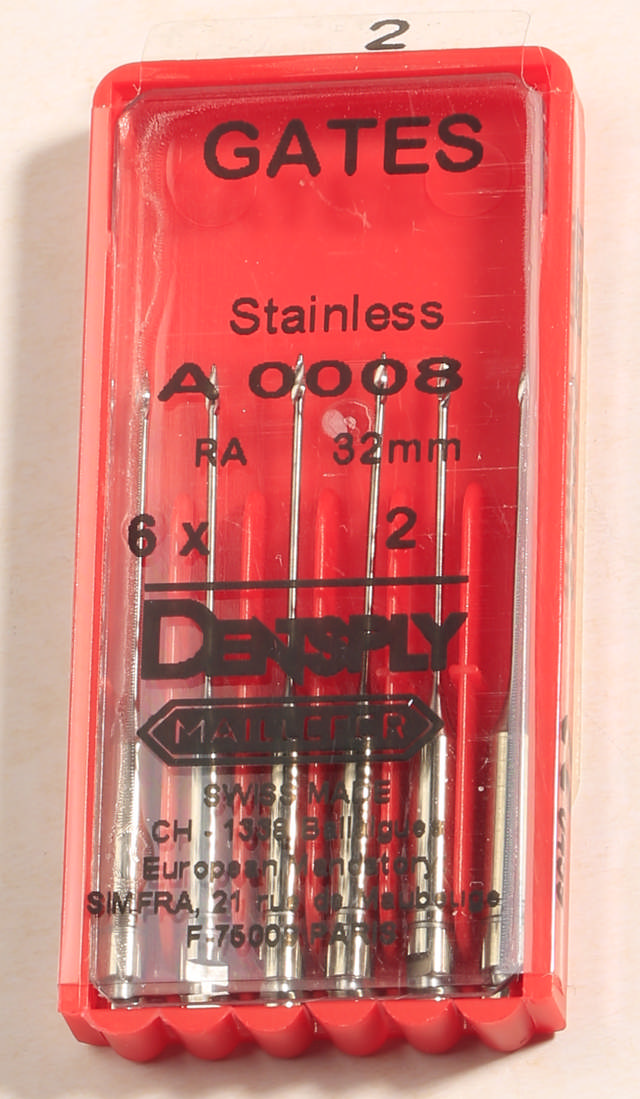 Gates Maillefer #2 (A0008-2), RA, 32 mm, 6 stk.