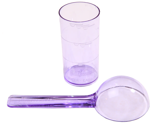 Målebæger og måleske til Hydrogum 5 og Hydrocolor 5