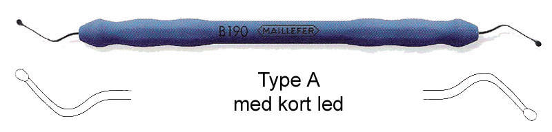 Maillefer excavator med silikoneskaft. B095S-A190