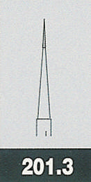 Two Striper diamant, Gul 201.3 VF, ISO 160/006, 5 stk 