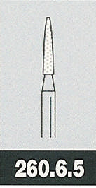 Two Striper diamant 260.6.5 F , ISO 297/012, 5 stk