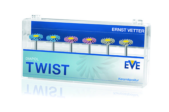 EVE Diapol Twist, Porcelæn, assorteret sæt med 2 x 3 stk.