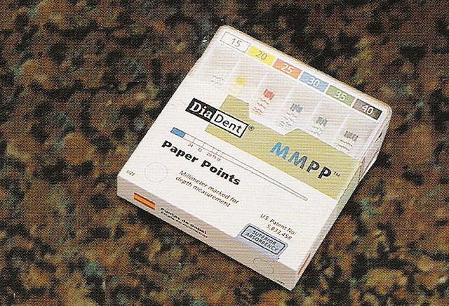 Diadent Paperpoints MMPP farvekodet, str. 25 rød