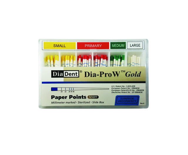 Diadent Paperpoints, Small, gul , Dia-ProW Gold