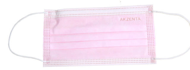 Akzenta Mundbind, type IIR 50 Stk. Lys-pink med elastik