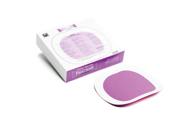 Flexi Dam i ramme, latexfri, lilla, 20 stk.