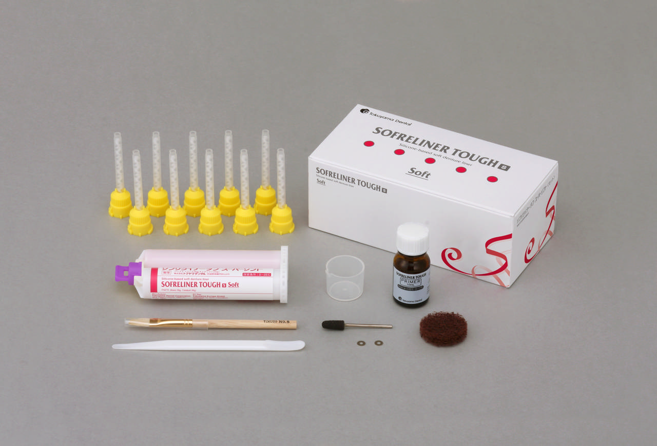 Tokuyama Sofreliner Tough S, Soft. Sæt med magasin