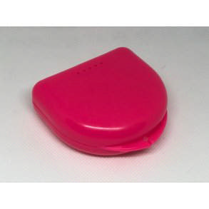 Skinnebox, pink med huller, 10 stk.