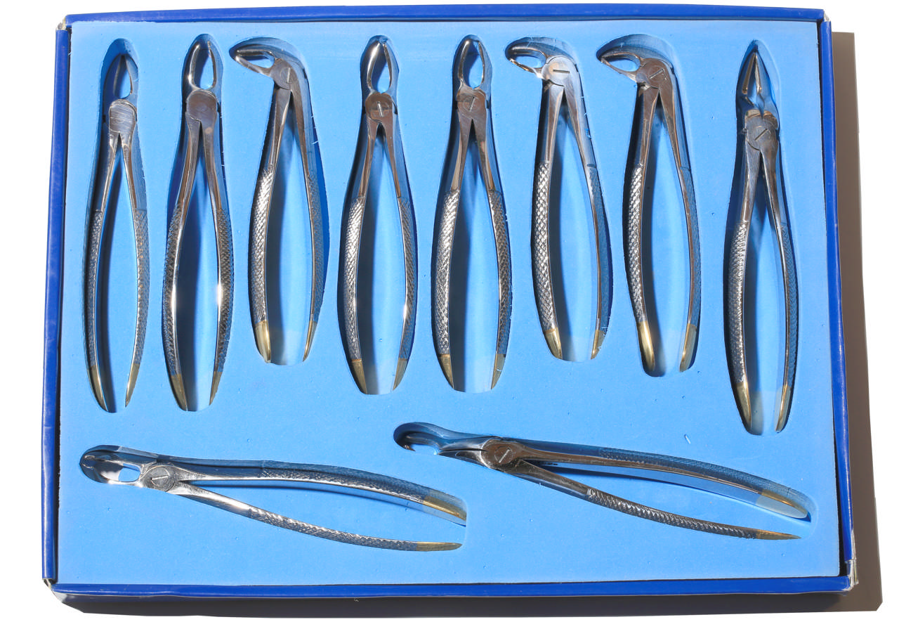 Ekstraktionstang sæt 10 stk. diamantbelægning