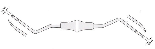 Rodspids-elevator, Heidbrink, dobbelt-endet, 1 stk