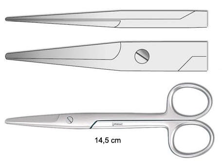 Saks Mayo, lige, 14,5 cm, 1 stk.