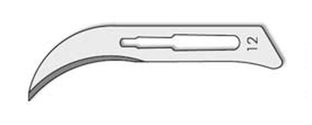 Skalpelblade nr. 12, Falcon steril pakket, 100 stk.