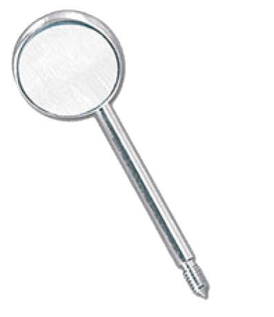 Mundspejl, Small, Rhodium, diameter 12 mm, 1 stk.