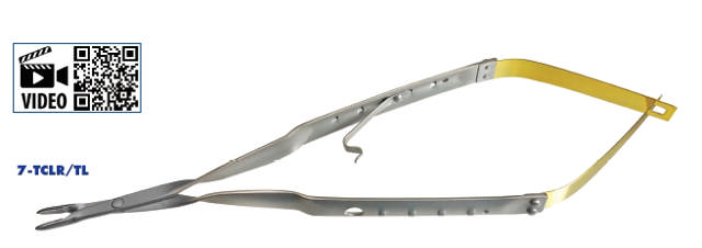 Laschal Nåleholder med lås Castroviejo, lige, 18cm