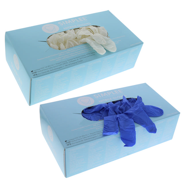 Simplee nitril handske hvid, str. M, 10 x 200 stk.