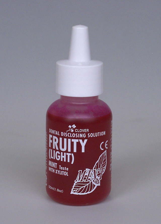 Fruity plakdetektor væske, med fersken smag 50ml