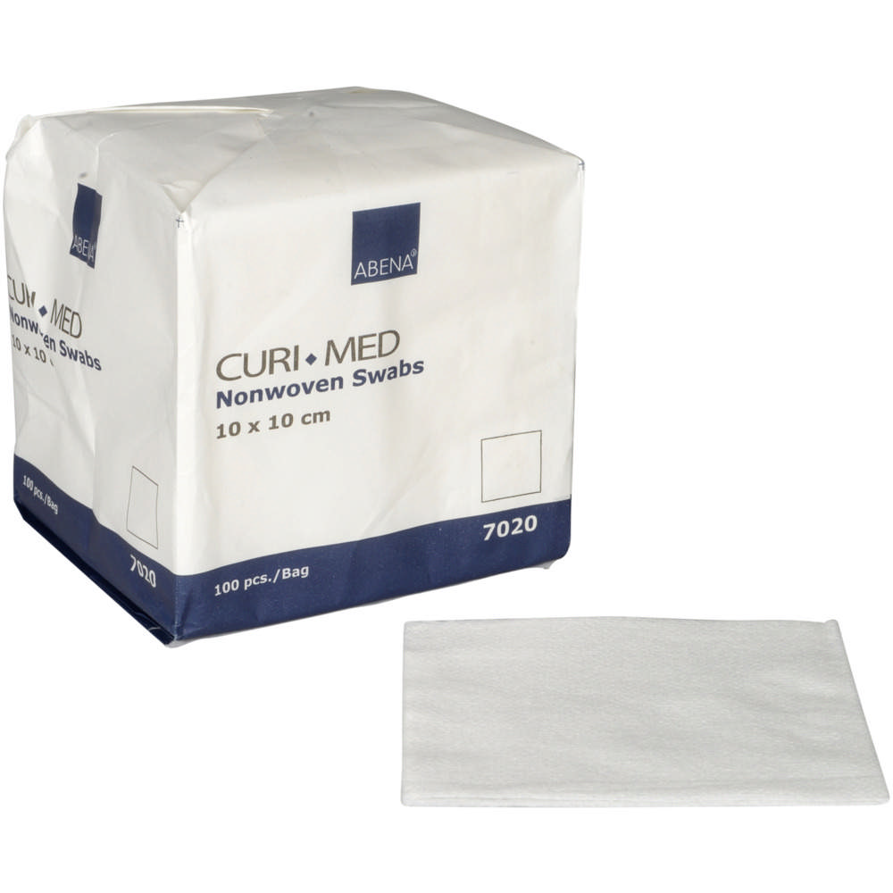 Curi-Med Nonwoven swabs, 4-lags,10x10cm 5000 stk